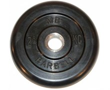 Диск обрезиненный BARBELL MB (металлическая втулка) 2,5 кг / диаметр 26 мм