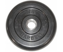 Диск обрезиненный BARBELL MB (металлическая втулка) 2.5 кг / диаметр 31 мм
