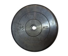 Диск обрезиненный BARBELL ATLET 15 кг / диаметр 26 мм