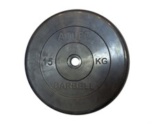 Диск обрезиненный BARBELL ATLET 15 кг / диаметр 31 мм