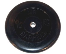 Диск обрезиненный BARBELL MB (металлическая втулка) 15 кг / диаметр 26 мм