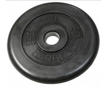 Диск обрезиненный BARBELL MB (металлическая втулка) 20 кг / диаметр 31 мм