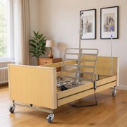 Кровать электрическая Med-Mos YG-1 (ЛДСП светлое дерево) с металлическими ламелями и 2-мя уровнями высоты ложа Кровать электрическая Med-Mos YG-1 (ЛДСП светлое дерево) с металлическими ламелями и 2-мя уровнями высоты ложа