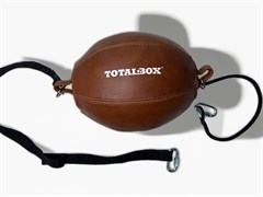 Груша боксерская набивная На растяжках TOTALBOX кожа коричневый