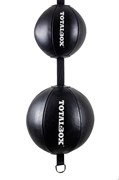Груша боксерская пневматическая Двойная на растяжках TOTALBOX, кожа