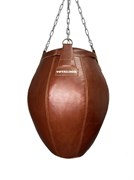 Груша боксерская набивная Бочка малая TOTALBOX кожа 35/50*70-25 корич