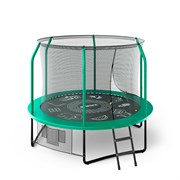 Батут UNIX Line Премиальный с играми / Supreme Game 8 ft (244 см) зеленый