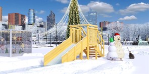 Зимняя горка Савушка Зима Вуд 1