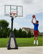 Баскетбольная стойка мобильная 54", стекло Spalding The Beast JR