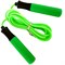 B23649 Скакалка (цвет-Зеленый, ручки пластиковые, шнур ПВХ) - фото 27092