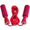 R18103-2 Скакалка ПВХ с подшипником 2,8 м. (розовые ручки, красный шнур) - фото 27118