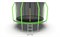 Батут EVO JUMP Cosmo 12ft Green с внутренней сеткой и лестницей диаметр 12ft зеленый - фото 34556