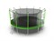 Батут EVO JUMP Internal 16ft Green с внутренней сеткой и лестницей диаметр 16ft зеленый - фото 34589