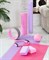 Коврик для йоги и фитнеса FM-101, PVC, 173x61x0,3 см, фиолетовый пастель - фото 40054