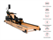Гребной тренажер UNIXFIT Wood Rower Light - фото 40580