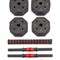 Гантели гексагональные разборные с грифом, 15 кг. (2 шт. х 7,5 кг.) VictoryFit VF-DН150 - фото 63178