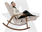 Массажное кресло качалка FUJIMO Time2Chill Ivory - фото 81222