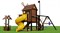 Детская площадка Markvel Мельница Marvill 4 + игровой колодец Reverso - фото 94451
