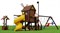 Детская площадка Markvel Мельница Marvill 5 + игровой колодец Reverso - фото 94499